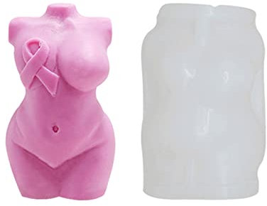 Kerzenform für Kerzen, 3D-Form, Frauenkörper, Silikonform zur Herstellung von Kerzen, DIY, Aromatherapie, Seife (A)