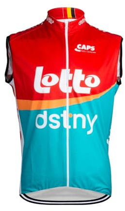 SGCIKER 2023 World Tour pro Team LOTTO Dstny windbreaker Gilet coupe-vent vêtements pour homme,vtt windstopper cyclisme vest (M)