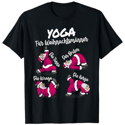 Lustiges Yoga für Weihnachtsmann Meditieren Weihnachten T-Shirt
