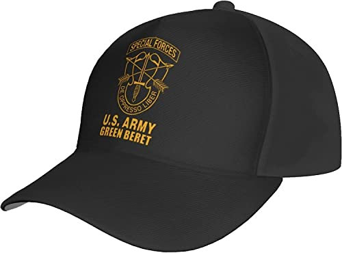 YINGD Us Army Green Barett Special Forces Trucker Hat für Männer Baseball Snapback Cap Outdoor Verstellbar, #112, One size