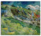 Vincent Van Gogh - Strohgedeckte Landhäuser Herdabdeckplatte & Spritzschutz aus Echtglas | Für Herd-Kochfelder | 60x52 cm