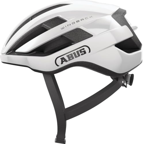 ABUS Casco da Corsa WingBack, Bianco, Taglia S