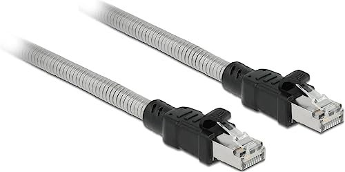 Delock 80111 - RJ45 Kabel Cat. 6A U/FTP mit Metallmantel 5 m