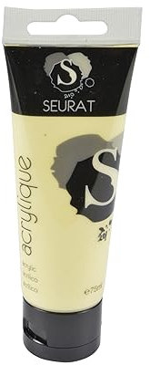 Homéa, Peinture Acrylique en Tube 75Ml Jaune Pastel