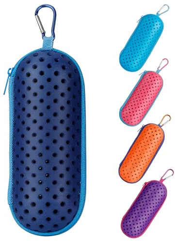 jetmast Funda protectora para gafas de natación con clip, gafas de sol, gafas de sol, deportes