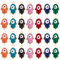 SUNNYCLUE 56 Stück 7 Farben Hamsa Hand Böser Blick Anhänger Böser Blick Hamsa Hand Perlen Ägyptisches Auge Miriam Symbol Hand Messing Emaille Glücksbringer Für Die Schmuckherstellung Charms Befunde DI