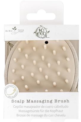 So Eco Scalp Massaging Brush – Eco-Friendly Wheat Straw Scalp Massager with Soft Silicone Bristles to Stimulate Circulation & Distribute Hair Oils for Healthy Hair