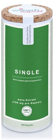 Wunschkapsel SINGLE Amla-Extrakt - 290 Kapseln Inhalt