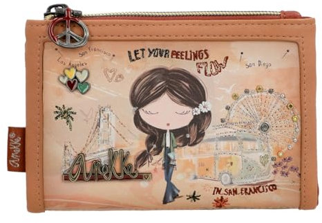 Anekke Peace & Love RFID Wallet S Camel
