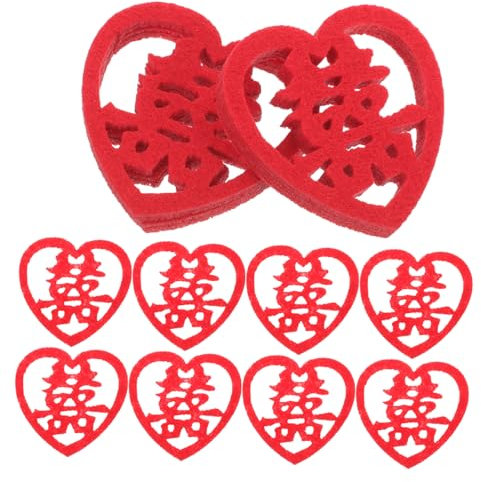Garneck 2 Stück 1 Konfetti für die Hochzeit hochzeitsdeko hochzeitsfächer Konfetti-Bettwäsche chinesische hochzeitsaufkleber Schmücken aus Stoff Hochzeits Ehebett