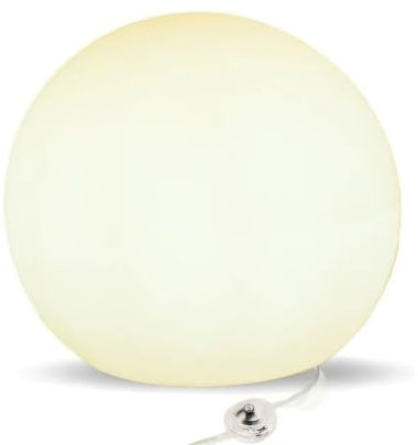 Licht-Erlebnisse XXL Kugelleuchte innen Ø 78 cm groß Kabel Stecker inkl. E27 LED 2700 K warmweiß rund Wohnzimmer Bodenleuchte Schlafzimmer Stehlampe