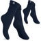 Celodoro Damen und Herren Trachten Socken (2 Paar) mit Edelweiß-Pin Oktoberfest Strümpfe - Marine 43-46