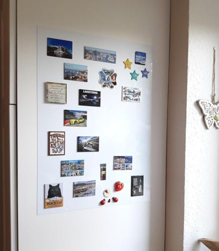 Whiteboard Magnetische Folie *viele Formate* Magnettafel Selbstklebend, Magnetfolie Weiß Abwischbar leicht zuschneidbar (1A-Muster)