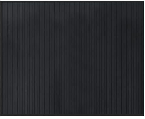 vidaXL Teppich, Bambusteppich Rechteckig, Bambusmatte rutschfest für Wohnzimmer, Läufer Küchenteppich Flurteppich, Modern, Schwarz 80x100cm Bambus