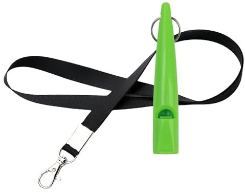 Hundepfeife Nr. 211.5 mit Pfeifenriemen, ideal für Hundetraining, lebensmittelechtes ABS-Material, standardisierte Frequenz für Rückruf, laut und weitreichend, lange Trainingspfeife für die meisten