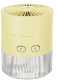 KASANOVA Ventilatore portatile con nebulizzatore giallo