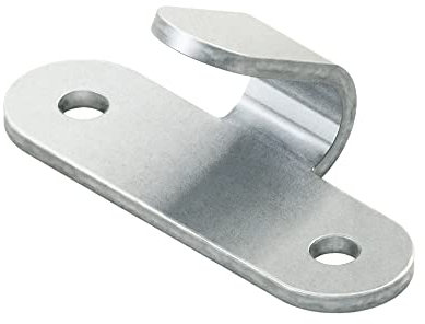 Dreamprint 20 Ganchos Tensores de 2 Orificios, Acero Galvanizado, Perforados, de Red para Remolque de Camping