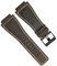 INSTR 33 * 24 mm konvexes Ende italienisches Leder-Uhrenarmband für Bell-Serie BR01 BR03 Armband Gürtel Ross Rubber Man Strap(Gray silver)