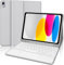 WINCHKING Tastatur Hülle Für iPad A16 11/10 Generation 2025/2022 (11/10.9 Zoll), Hülle Mit Tastatur Für iPad 11/10 Generation, 7 Farben Beleuchtung, Bluetooth Magnetisch QWERTZ Layout, Grau -Trackpad