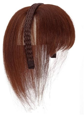 KADSXIYA Haarreif mit Pony, Haarverlängerung, Kaffeefarben, Schwarz, Braun, Pony, modifizieren Sie Ihr Gesicht