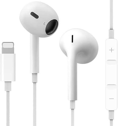 Seseno Headphones for iPhone,Stereo Sound In-Ear Earbuds Compatible with iPhone 14/14 Plus/14 Pro Max/13/12/Mini/11/X/XR/XS/SE/8, Support All iOS