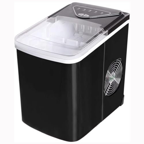 LKYLGYU Máquina para Hacer Hielo de encimera compacta BBCBBZ, 26 Libras de Hielo por día, máquina para Hacer Hielo portátil de encimera