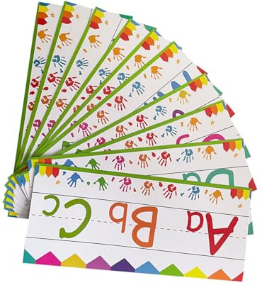 SOPOTUTU 12 Stück Alphabet Papier für Einschulung Deko Klassenzimmerwand