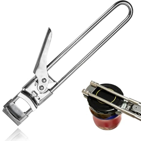 UYVPAER Dosen Deckelöffner,Master Opener Einstellbare Glas- Und Flaschenöffner-Einstellbare Edelstahl-Glasöffner Multifunktions Dosenöffner,Deckelöffner Senioren,Rutschfestes Design Flaschenöffner