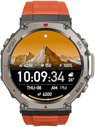 Sekoda Gps Smartwatch Rugged 100m Impermeabile Amoled Batteria Lunga Durata