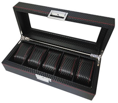 Maestrorelojero Vetrina 5 Orologi Carbon Fiber PU
