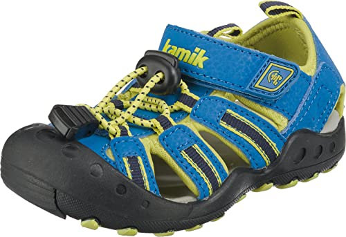 Kamik Unisex Jungen Crab Geschlossene Sandalen, Blau (Blue Ble), 34 EU