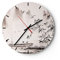 Modern Wanduhr Bambus schwarz China 40x40cm Rund Groß Wand Uhr Glas Analog Zimmeruhren Küche Büro Wohnzimmer Glasuhr Wall Clock Dekoration Design Wanddekoration Küchenuhr C3AR40x40-3116