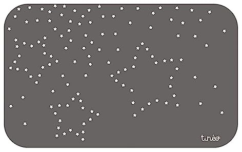 TINÉO – Sonnenschutz für Fahrzeuge, Selbstklebend, 2 Folien mit Sternenmuster, Schwarz, 48x30 cm