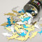 8218 Konfetti Hai Blau, Silber, Gold