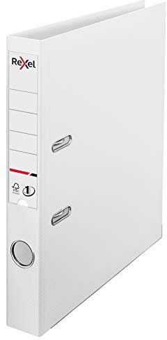 Rexel Choices, 2115510 Aktenordner, A4, Rücken 50 mm, 350 Blatt, Kunststoffdeckel, Aktenordner, weiß
