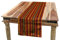 ABAKUHAUS orientalisch Tischläufer, Afrikanisches Folkloremotiv, Esszimmer Küche Rechteckiger Dekorativer Tischläufer, 40 x 225 cm, Bordeauxrot Braun Gelb