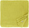 Linen & Cotton Plaid Decke Sommer Tagesdecke Waffelpique Enzo - 48% Leinen, 52% Baumwolle, Gelb (150 x 210 cm) Leinendecke Baumwolldecke Wohndecke Blanket Waffel Überwurf Bett Bettwäsche Bettüberwurf