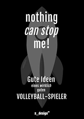 Notizbuch für Volleyball-Spieler / Volleyballer: Originelle Geschenk-Idee [120 Seiten liniertes DIN A4 blanko Papier]