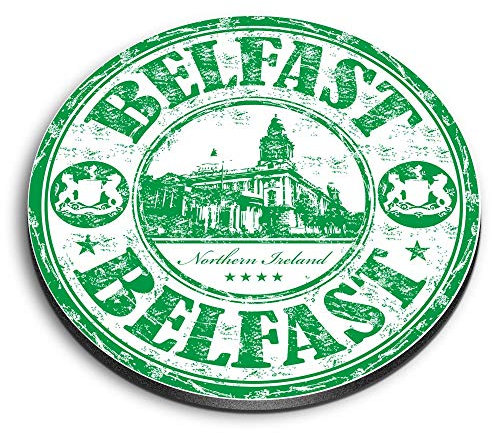 1 x Round MDF Magnet - Belfast Northern Ireland Travel Ireland 5964