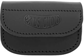 ends cuoio Porta Telepass in Pelle per Moto compatibile con Harley Davidson BMW Indian, Porta Telepass per Manubrio Moto, Gadget Moto, Harley Davidson Accessori - 100% Made in Italy (Nero, Large)