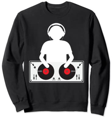 DJ Musik Turntable Mischpult Diskjokey Sweatshirt