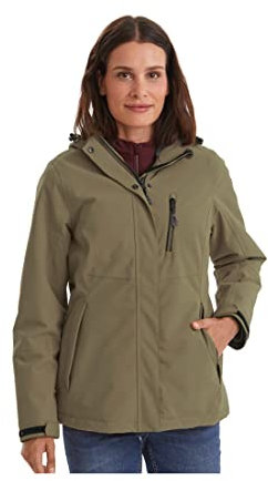 Killtec Damen Outdoorjacke Funktionsjacke mit abzippbarer Kapuze KOW 140 WMN Jckt wasserdicht, Winddicht, atmungsaktiv 00762-helloliv 38