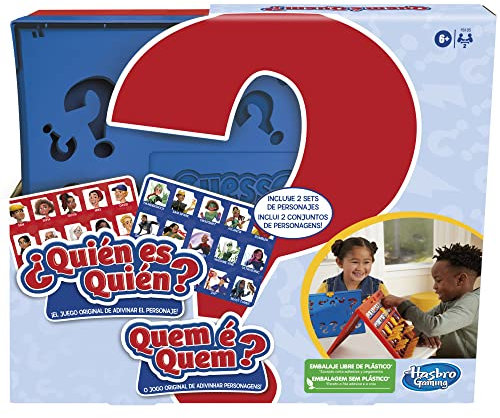 Hasbro Gaming ¿Quién Es Quién? Juego de Adivinar el Personaje y Superhéroes, Juego de Mesa para Jugar con Amigos y Familia para 2 Jugadores, Niños y Niñas de 6 Años o Más