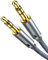 Highwings Aux Kabel 3,5mm Klinkenkabel [0.5M] Stereo Audio Kabel Klinke auf Klinke Nylon Geflochtenes Hochwertige Kabel für Kopfhörer, Auto, Handy, PC, Lautsprecher, Stereoanlagen, MP3-Player usw