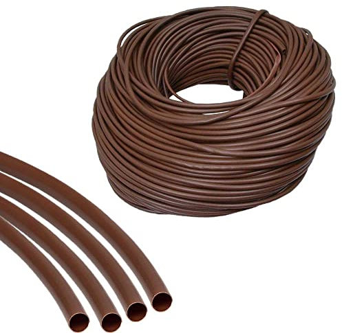 UKCABLE-TIES Flexible PVC Earth Cable Sleeving Brown 5M Electrical Cable Wire (3mm)