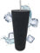 Nadia's Little Treasures Jeweled Kunststoff Tumbler Cup - Kunststoff Doppelwandige Kaltbecher für Eiskaffee, Wasser, Slush oder Smoothies, Ihr Heimkino Tasse (Mattschwarz)