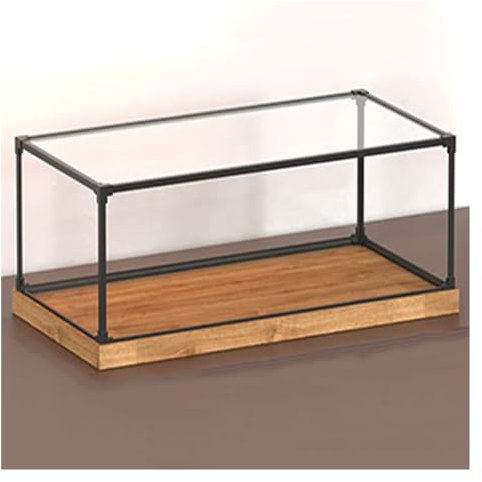 Transparent Acryl Vitrine, Würfel Staubdichter Schutz Vitrine, Sammlerstücke Spielzeuge Modelle Box Anzeigen Für Zuhause Museum Hochzeit Aufbewahrungsanzeige ( Color : Clear , Size : (LxWxH)20x20x50cm