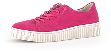 Gabor Damen Low-Top Sneaker, Frauen Halbschuhe,Wechselfußbett,Best Fitting,Sportschuhe,Freizeitschuhe,Turnschuhe,Laufschuhe,pink,43 EU / 9 UK