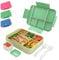 bumpli Lunchbox Gourmet – Brotdose Kinder mit Fächern, Ideal für Schule, Ausflüge – Robuste Brotbox, Lunchbox Schule, Kinder Brotdose mit Stil, Brotdose Schule