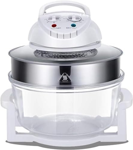 large air fryer 17L Glass Air Fryer Electric Turbo Convection Oven Roaster Large Air Fryer with Temperature Controls Oil-Less Grill Roaster Baker Halogen Oven Multifunction Cooker